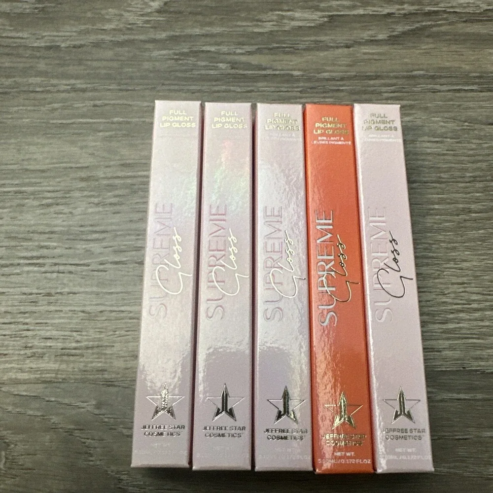 Jeffree Star Supreme Gloss Full Pigment Lip Bundle Of 5